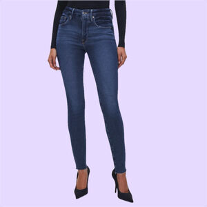 NWOT Good American  Good Legs Raw Hem Skinny Jeans Size 16 $129